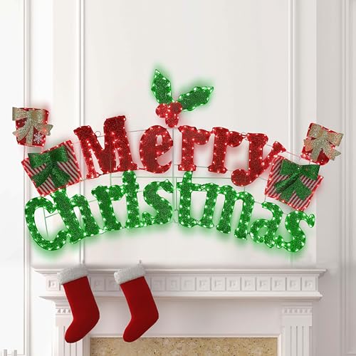 Yardenaler 6FT Merry Christmas Sign for Decoration