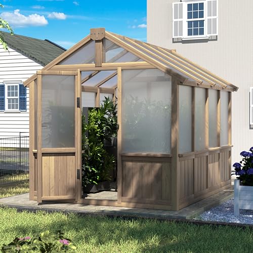 Yardenaler 6x8 FT Greenhouse Kit for Outdoor