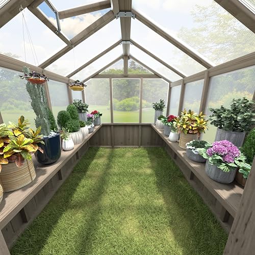 Yardenaler Shelf Suitable for 10FT Wood Greenhouse