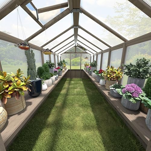 Yardenaler Shelf Suitable for 14FT Wood Greenhouse