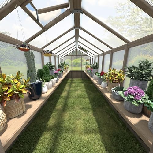 Yardenaler Shelf Suitable for 16FT Wood Greenhouse