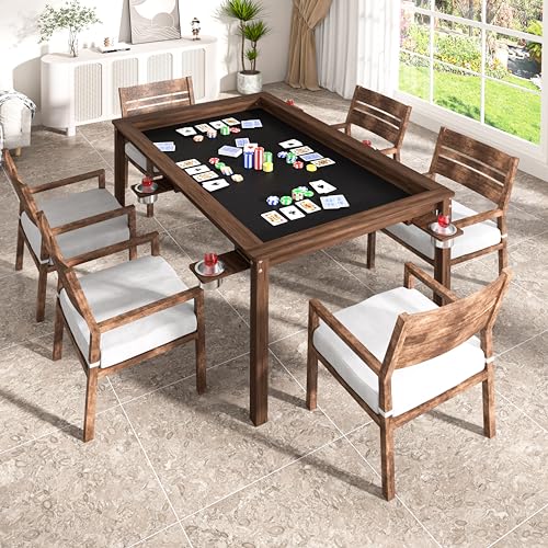 Yardenaler Solid Wood Board Game Table